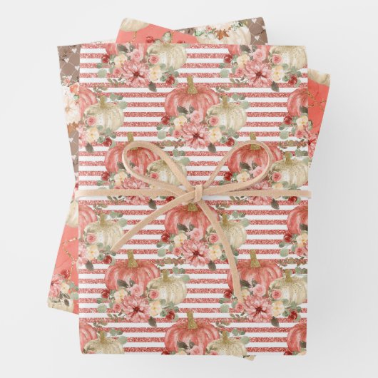 Mooie pompoen Baby shower verjaardagscadeaus Inpakpapier Vel (In situ)