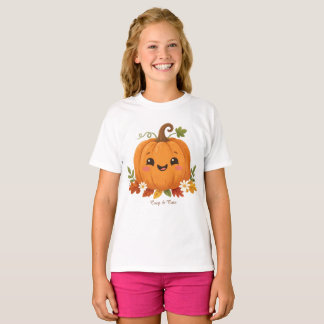 Mooie pompoen cozy en schattig -t shirt