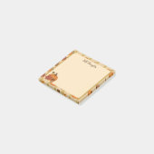 Mooie Pompoen en Herfstbladeren Memo's Post-it® Notes (Schuin)