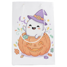 Mooie pompoen geest Halloween speciale boodschappe