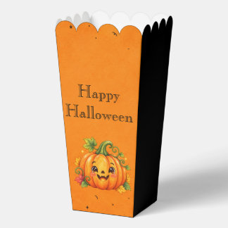 Mooie Pompoen Halloween Popcorn Favor Doos Bedankdoosjes
