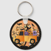Mooie pompoen Halloween Sleutelhanger (Voorkant)