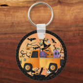 Mooie pompoen Halloween Sleutelhanger (Voorkant)