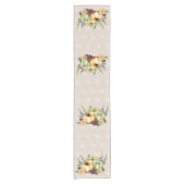 Mooie pompoen herfst Waterverf Herfst Korte Tafelloper (Voorkant)