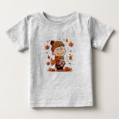 Mooie Pompoen Linus Herfst Peuter & Baby T-Shirt (Voorkant)