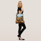 Mooie pompoen patch Halloween Tote Bag (Op model)
