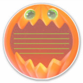 Mooie Pompoen Planner Sticker Scrapboek Halloween (Voorkant)