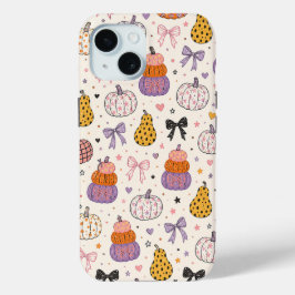 Mooie Pompoen Strik Herfst Hoestelcase iPhone 15 Case