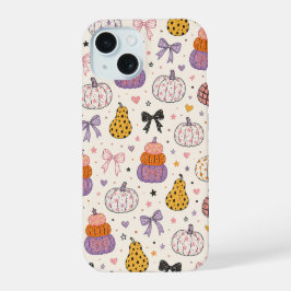 Mooie Pompoen Strik Herfst Hoestelcase iPhone 15 Case