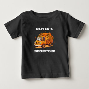 Mooie Pompoen Truck Met Naam Jongens Halloween