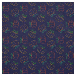 Mooie Pompoenen Patroon Herfst Thanksgiving Stof