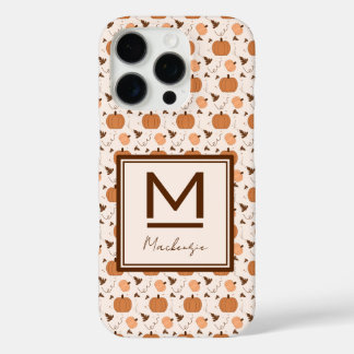 Mooie pompoenpatroon iPhone 16 pro hoesje