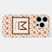 Mooie pompoenpatroon Case-Mate iPhone case (Achterkant (horizontaal))