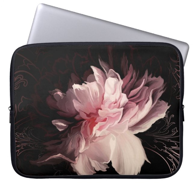 Mooie pony-bloem laptop sleeve (Voorkant)