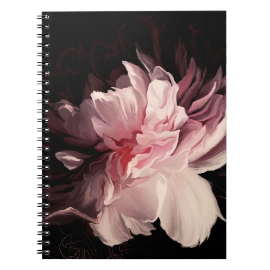 Mooie pony-bloem notitieboek (Voorkant)