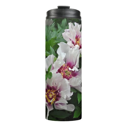 Mooie pony-bloemen thermosbeker (Voorkant)