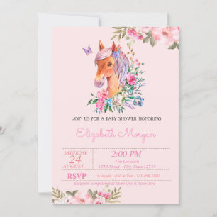 Mooie Pony Bloemenkindercadeau Kaart
