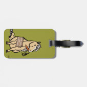 Mooie Pony Werkt Voor Wortels Bagagelabel (Achterkant horizontaal)