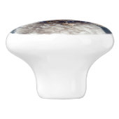 Mooie Poodle Keramische Knop (Zijkant)