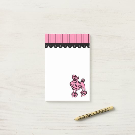 Mooie Poodle Post It Notities Post-it® Notes (Op bureau)