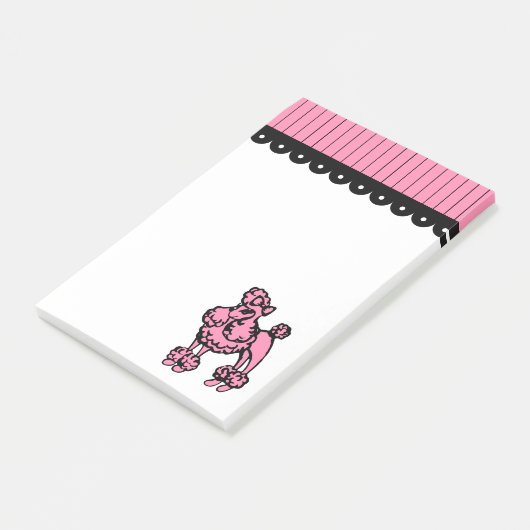 Mooie Poodle Post It Notities Post-it® Notes (Schuin)