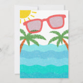 Mooie Pool Party | zomerdag Kaart (Achterkant)