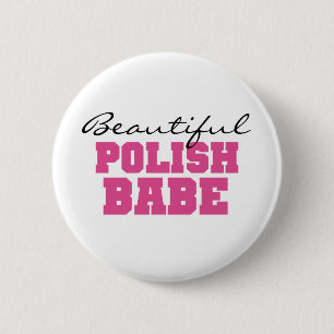 Mooie Poolse baby Ronde Button 5,7 Cm