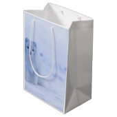 Mooie poolvos medium cadeauzakje (Achterkant Gekanteld)