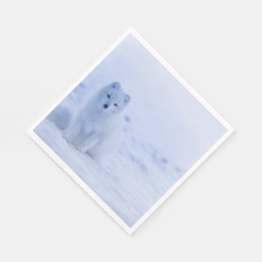 Mooie poolvos servet (Hoek)