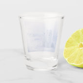 Mooie poolvos shot glas (Achterkant)