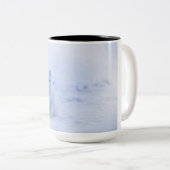 Mooie poolvos tweekleurige koffiemok (Voorkant rechts)