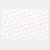 Mooie Pootafdrukken Aangepaste Naam Inpakpapier Ve Vel (Voorkant 2)