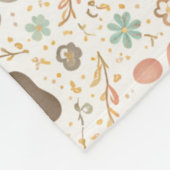 Mooie Pootafdrukken Fleece Deken (Hoek)
