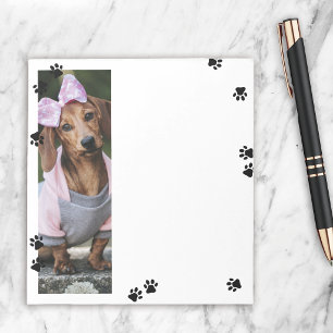 Mooie Pootafdrukken Hoge Dierenfoto Notitieblok