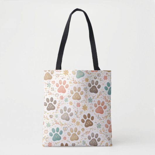 Mooie Pootafdrukken Tote Bag (Voorkant)
