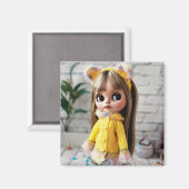 Mooie pop Blythe grote ogen mode stijlvol plezier Magneet (Voorkant / Achterkant)