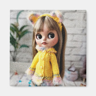 Mooie pop Blythe grote ogen mode stijlvol plezier Magneet
