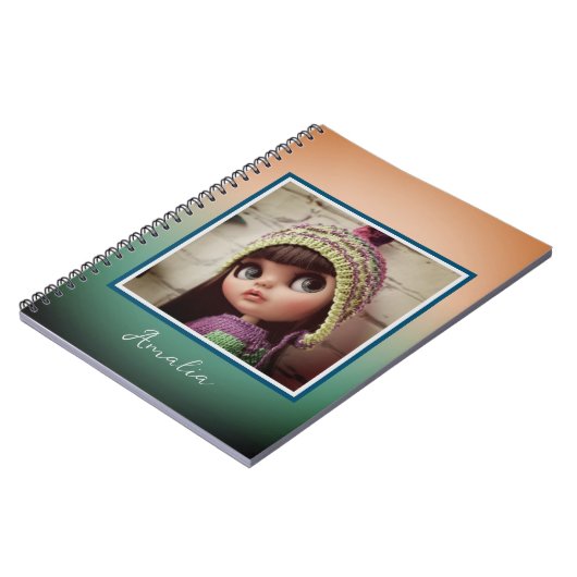 Mooie pop Blythe grote ogen mode stijlvol plezier Notitieboek (Linkerzijde)