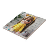 Mooie pop Blythe grote ogen mode stijlvol plezier Tegeltje (Zijkant)