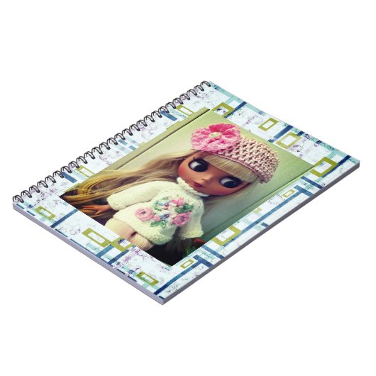 Mooie pop retro  design Blythe girl to Notitieboek (Linkerzijde)