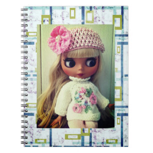 Mooie pop retro  design Blythe girl to Notitieboek