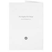 Mooie Poppies Sympathie Card (Achterkant)