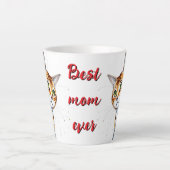 Mooie Populaire Schattigee Waterverf Kat Collectie Latte Mok (Voorkant)