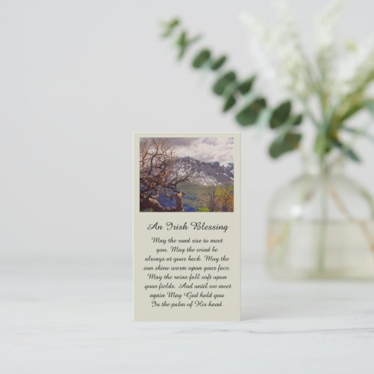 Mooie Porcupine Rand Sympathie Card Visitekaartje (Staand voorkant)