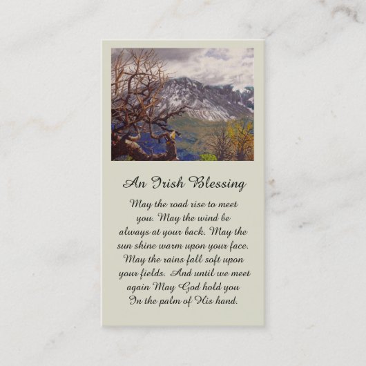 Mooie Porcupine Rand Sympathie Card Visitekaartje (Voorkant)