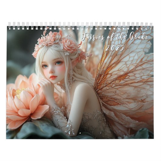 Mooie porseleinen feeën glas Elegant Kalender (Hoes)