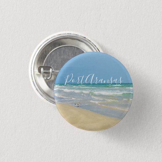 Mooie Port Aransas Beach Ronde Button 3,2 Cm (Voorkant /achterkant)