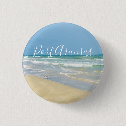 Mooie Port Aransas Beach Ronde Button 3,2 Cm (Voorkant)