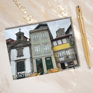 Mooie Porto Portugal fotografie, aangepaste reizen Feestdagenkaart