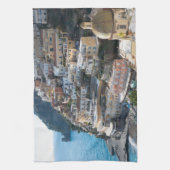 Mooie Positano 2 Theedoek (Verticaal)